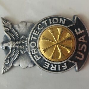 USAF Fire Protection Deputy Fire Chief Badge Vintage  but NIB